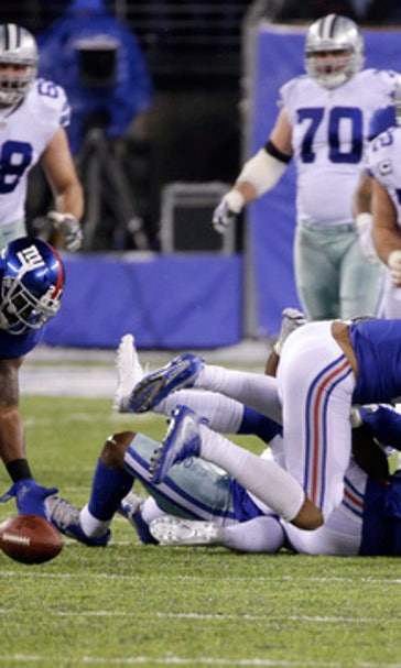 Giants snap Cowboys' 11-game winning streak 10-7 (Dec 11, 2016)